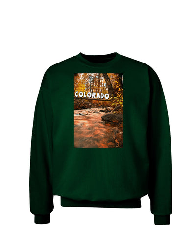 Mt Shavano Colorado Text Adult Dark Sweatshirt-Sweatshirts-TooLoud-Deep-Forest-Green-Small-Davson Sales