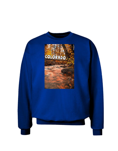 Mt Shavano Colorado Text Adult Dark Sweatshirt-Sweatshirts-TooLoud-Deep-Royal-Blue-Small-Davson Sales