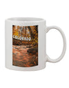 Mt Shavano Colorado Text Printed 11 oz Coffee Mug - Expertly Crafted Drinkware-11 OZ Coffee Mug-TooLoud-White-Davson Sales