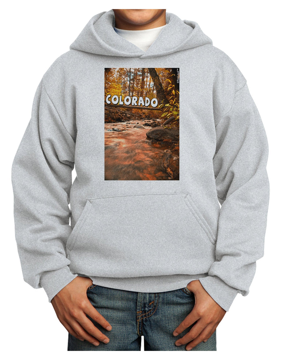 Mt Shavano Colorado Text Youth Hoodie Pullover Sweatshirt-Youth Hoodie-TooLoud-White-XS-Davson Sales