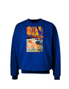 Mt Shavano Colorado Watercolor Adult Dark Sweatshirt-Sweatshirts-TooLoud-Deep-Royal-Blue-Small-Davson Sales