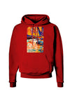 Mt Shavano Colorado Watercolor Dark Hoodie Sweatshirt-Hoodie-TooLoud-Red-Small-Davson Sales