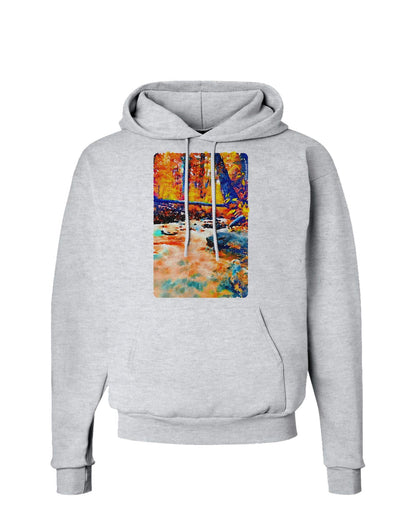 Mt Shavano Colorado Watercolor Hoodie Sweatshirt-Hoodie-TooLoud-AshGray-Small-Davson Sales