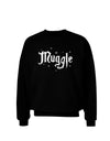 Muggle Adult Dark Sweatshirt-Sweatshirts-TooLoud-Black-Small-Davson Sales