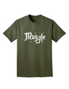 Muggle Adult Dark T-Shirt-Mens T-Shirt-TooLoud-Military-Green-Small-Davson Sales