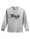 Muggle Adult Long Sleeve Shirt-Long Sleeve Shirt-TooLoud-AshGray-Small-Davson Sales