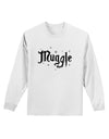 Muggle Adult Long Sleeve Shirt-Long Sleeve Shirt-TooLoud-White-Small-Davson Sales