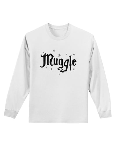 Muggle Adult Long Sleeve Shirt-Long Sleeve Shirt-TooLoud-White-Small-Davson Sales