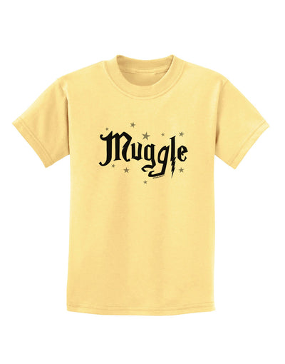 Muggle Childrens T-Shirt-Childrens T-Shirt-TooLoud-Daffodil-Yellow-X-Small-Davson Sales