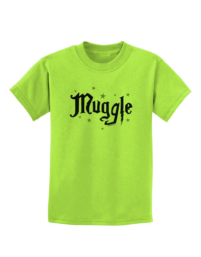 Muggle Childrens T-Shirt-Childrens T-Shirt-TooLoud-Lime-Green-X-Small-Davson Sales