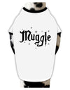 Muggle Dog Shirt-Dog Shirt-TooLoud-White-with-Black-Small-Davson Sales