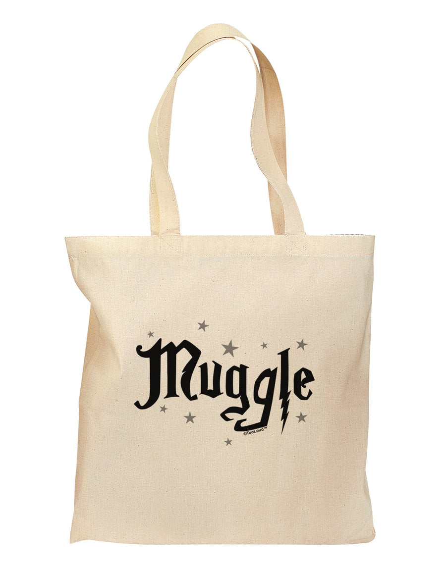 Muggle Grocery Tote Bag-Grocery Tote-TooLoud-Natural-Medium-Davson Sales