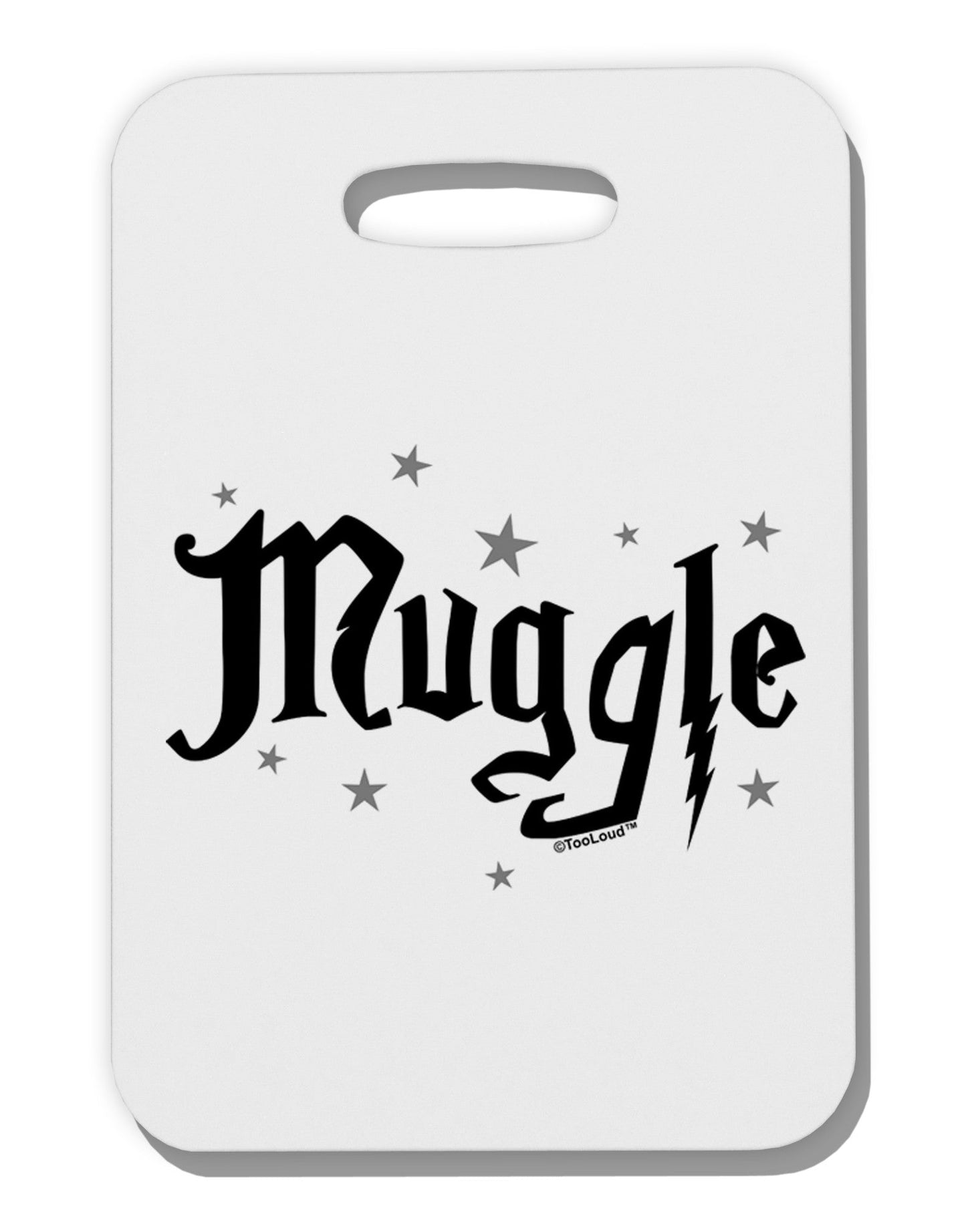 Muggle Thick Plastic Luggage Tag-Luggage Tag-TooLoud-White-One Size-Davson Sales
