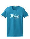 Muggle Womens Dark T-Shirt-TooLoud-Turquoise-X-Small-Davson Sales