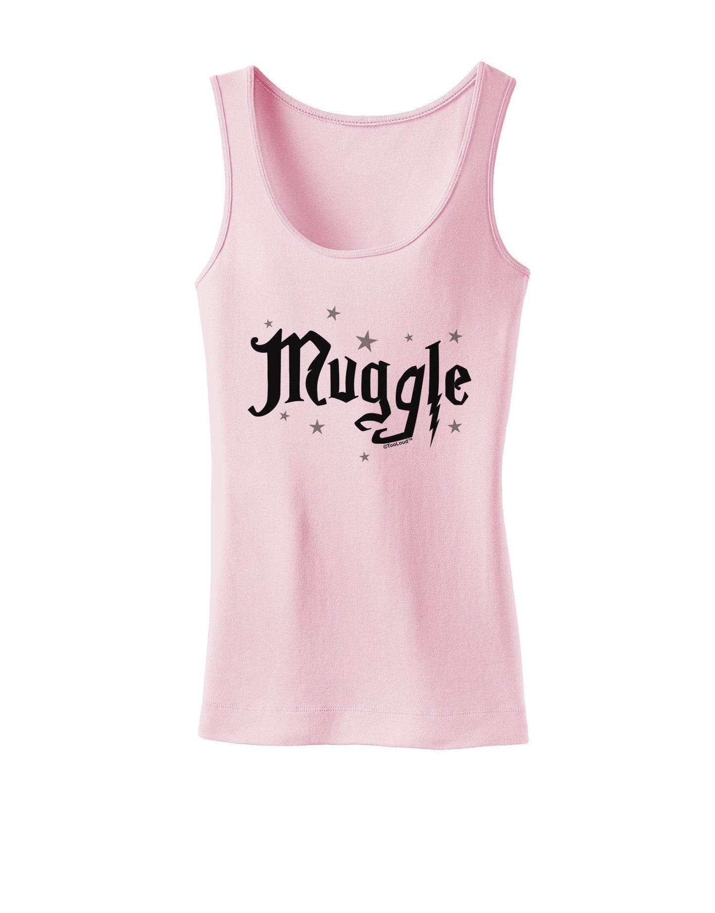 Muggle Womens Petite Tank Top-TooLoud-SoftPink-X-Small-Davson Sales