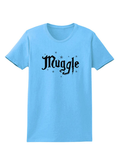 Muggle Womens T-Shirt-Womens T-Shirt-TooLoud-Aquatic-Blue-X-Small-Davson Sales