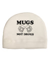 Mugs Not Drugs Adult Fleece Beanie Cap Hat by TooLoud-Beanie-TooLoud-White-One-Size-Fits-Most-Davson Sales