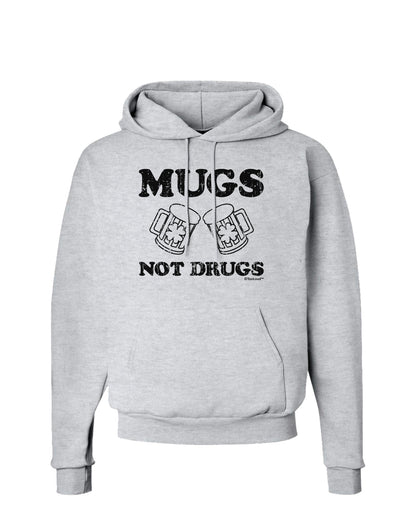 Mugs Not Drugs Hoodie Sweatshirt by TooLoud-Hoodie-TooLoud-AshGray-Small-Davson Sales