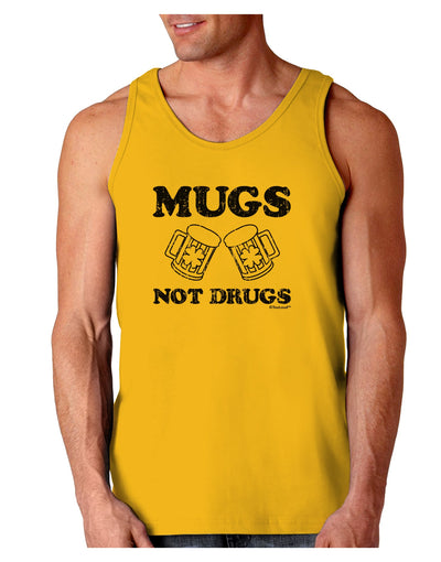 Mugs Not Drugs Loose Tank Top by TooLoud-Loose Tank Top-TooLoud-Gold-Small-Davson Sales