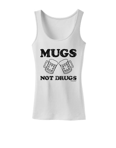 Mugs Not Drugs Womens Tank Top by TooLoud-Womens Tank Tops-TooLoud-White-X-Small-Davson Sales