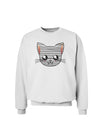 Mummy Kitty Sweatshirt by TooLoud-Sweatshirts-TooLoud-White-Small-Davson Sales