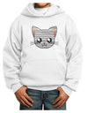 Mummy Kitty Youth Hoodie Pullover Sweatshirt by TooLoud-Youth Hoodie-TooLoud-White-XS-Davson Sales