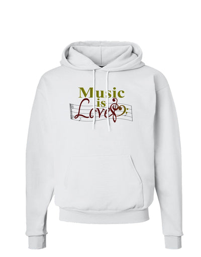 Music Is Love Hoodie Sweatshirt-Hoodie-TooLoud-White-Small-Davson Sales