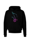 Music Note Typography Dark Hoodie Sweatshirt-Hoodie-TooLoud-Black-Small-Davson Sales