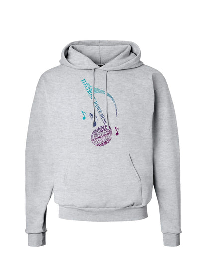 Music Note Typography Hoodie Sweatshirt-Hoodie-TooLoud-AshGray-Small-Davson Sales