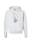 Music Note Typography Hoodie Sweatshirt-Hoodie-TooLoud-White-Small-Davson Sales