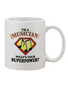 Musical Mastery - Captivating Superpower Printed 11 oz Coffee Mug - TooLoud-11 OZ Coffee Mug-TooLoud-White-Davson Sales