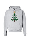 Mustache Christmas Tree Hoodie Sweatshirt-Hoodie-TooLoud-AshGray-Small-Davson Sales