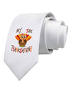 My 1st Thanksgiving Printed White Necktie