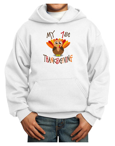 My 1st Thanksgiving Youth Hoodie Pullover Sweatshirt-Youth Hoodie-TooLoud-White-XS-Davson Sales