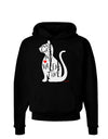 My Cat Is My Valentine Dark Hoodie Sweatshirt by TooLoud-Hoodie-TooLoud-Black-Small-Davson Sales