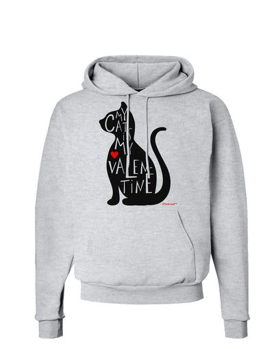 My Cat Is My Valentine Hoodie Sweatshirt by TooLoud-Hoodie-TooLoud-AshGray-Small-Davson Sales