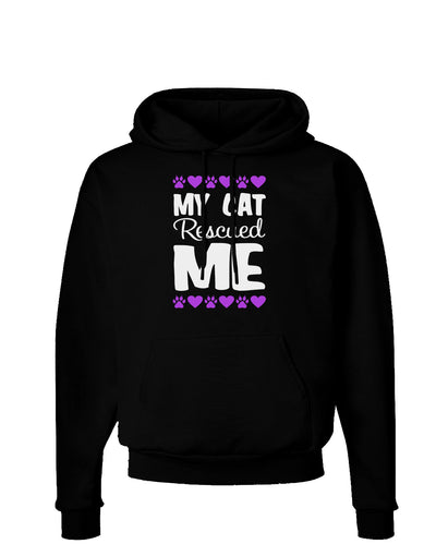 My Cat Rescued Me Dark Hoodie Sweatshirt-Hoodie-TooLoud-Black-Small-Davson Sales