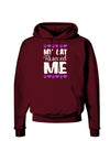 My Cat Rescued Me Dark Hoodie Sweatshirt-Hoodie-TooLoud-Maroon-Small-Davson Sales