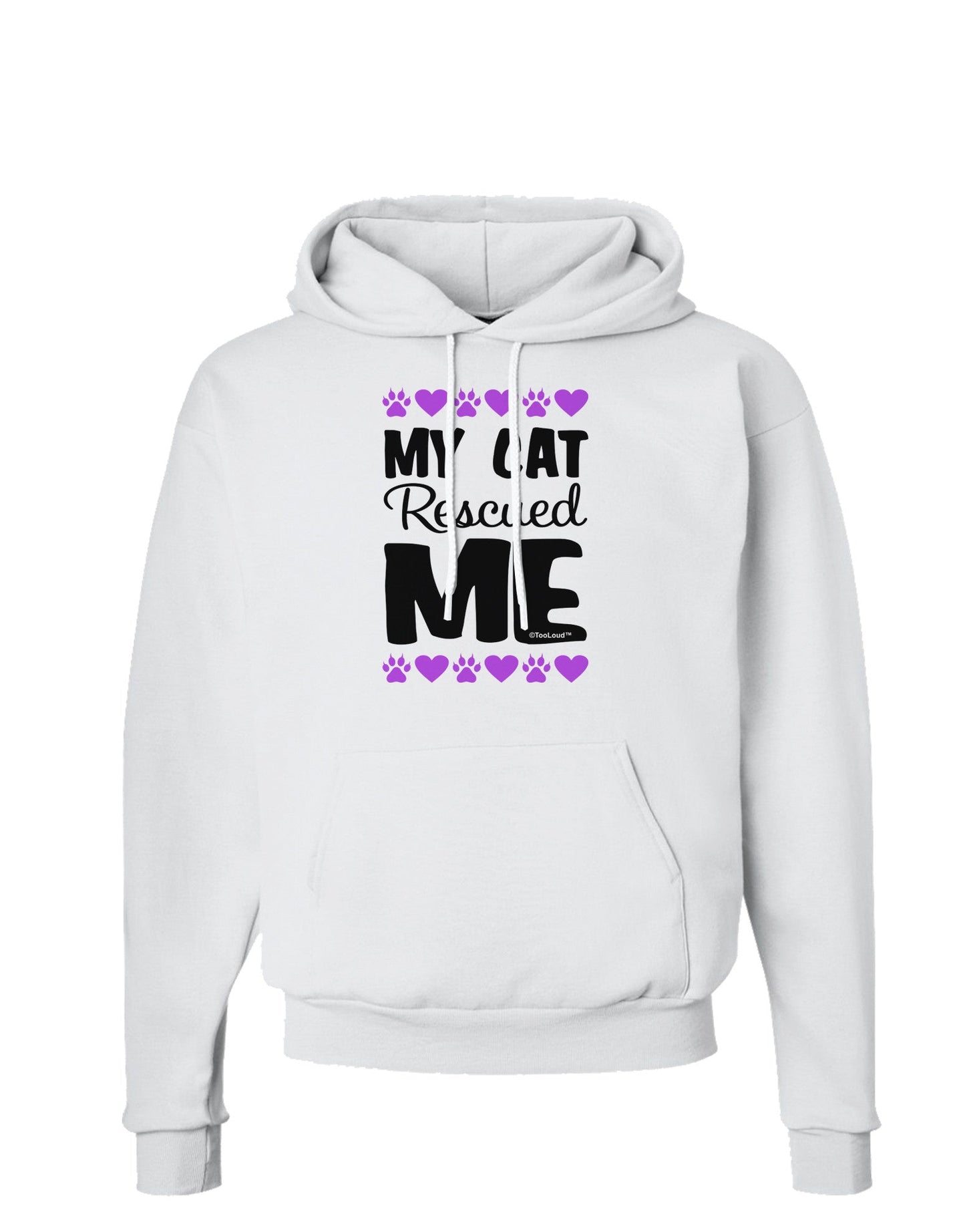 My Cat Rescued Me Hoodie Sweatshirt-Hoodie-TooLoud-White-Small-Davson Sales