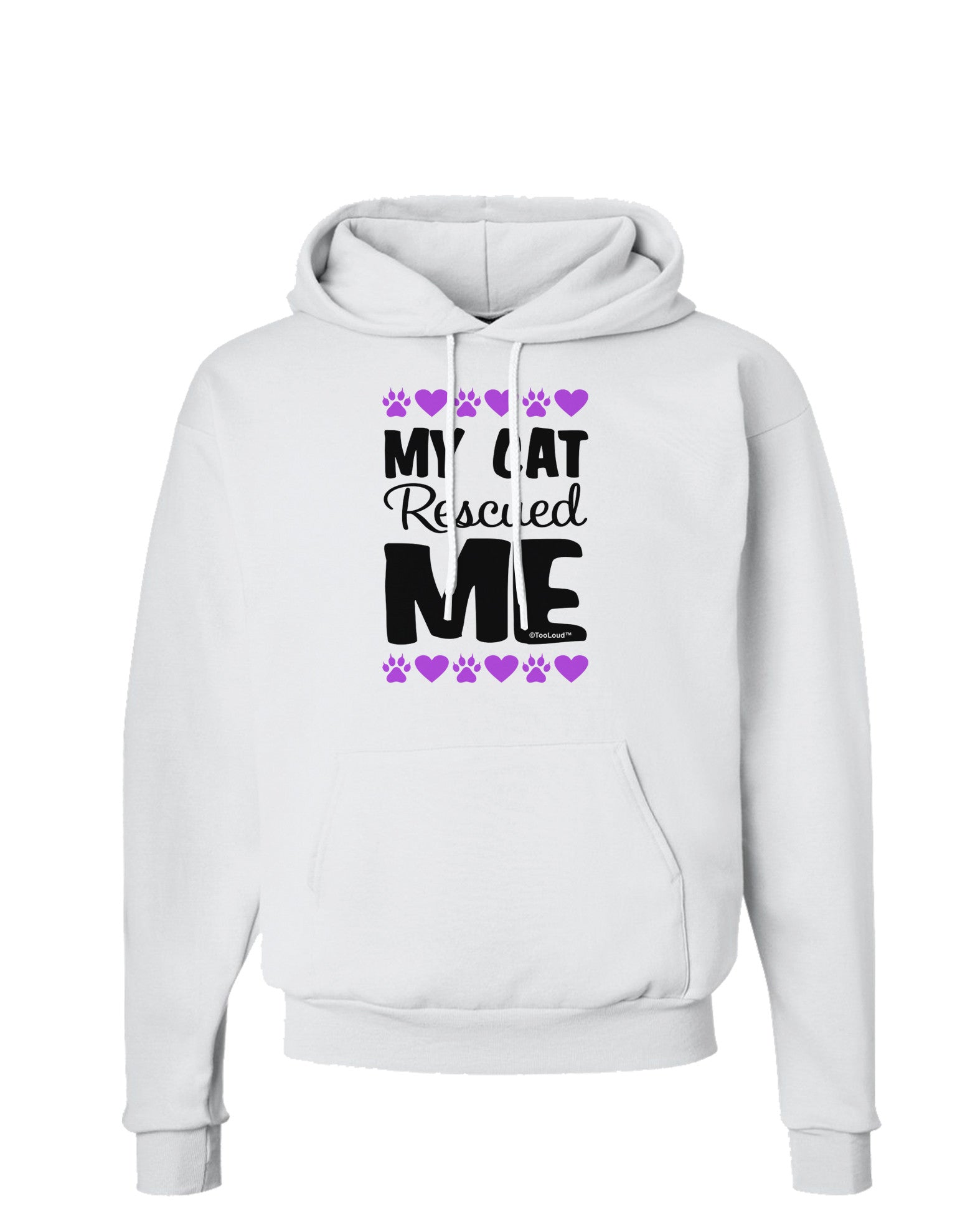 My Cat Rescued Me Hoodie Sweatshirt-Hoodie-TooLoud-White-Small-Davson Sales