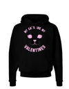 My Cats are my Valentines Dark Hoodie Sweatshirt by-Hoodie-TooLoud-Black-Small-Davson Sales