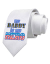 My Daddy is My Hero - Armed Forces - Blue Printed White Necktie by TooLoud