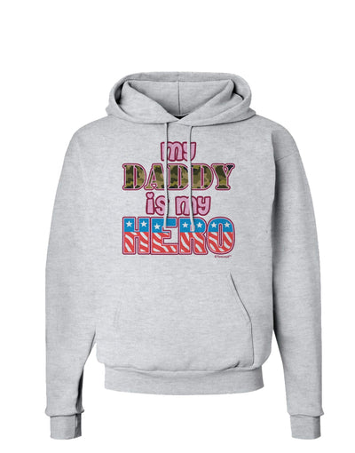 My Daddy is My Hero - Armed Forces - Pink Hoodie Sweatshirt by TooLoud-Hoodie-TooLoud-AshGray-Small-Davson Sales