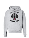 My Dog is my Valentine Black Hoodie Sweatshirt-Hoodie-TooLoud-AshGray-Small-Davson Sales