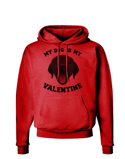 My Dog is my Valentine Black Hoodie Sweatshirt-Hoodie-TooLoud-Red-Small-Davson Sales