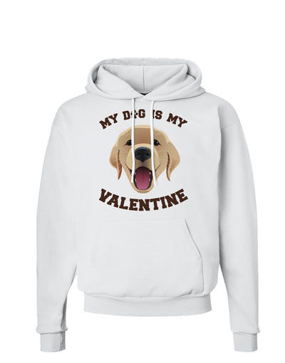 My Dog is my Valentine Gold Yellow Hoodie Sweatshirt-Hoodie-TooLoud-White-Small-Davson Sales