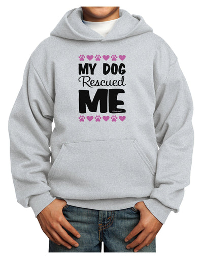 My Dog Rescued Me Youth Hoodie Pullover Sweatshirt-Youth Hoodie-TooLoud-Ash-XS-Davson Sales