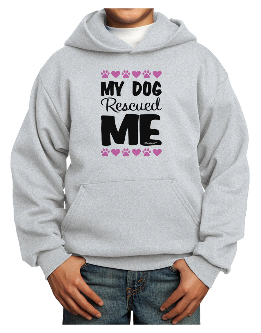 My Dog Rescued Me Youth Hoodie Pullover Sweatshirt-Youth Hoodie-TooLoud-White-XS-Davson Sales