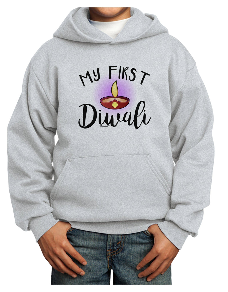 My First Diwali Youth Hoodie Pullover Sweatshirt by TooLoud-Youth Hoodie-TooLoud-White-XS-Davson Sales