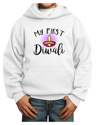 My First Diwali Youth Hoodie Pullover Sweatshirt by TooLoud-Youth Hoodie-TooLoud-White-XS-Davson Sales